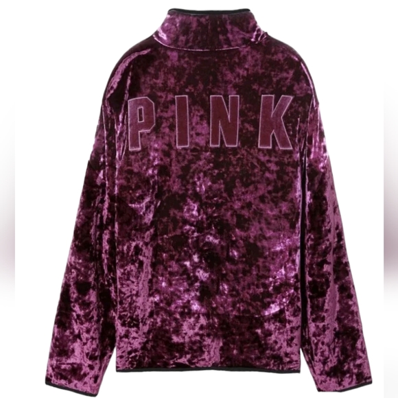 Victoria's Secret PINK limited edition Oversized velvet Sherpa reversible coat - Picture 3 of 10